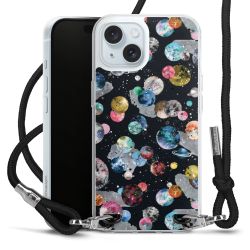 Carry Case Transparent Fabric black/silver