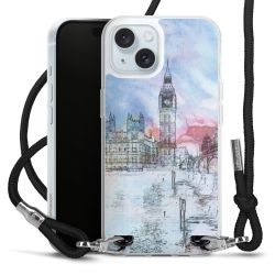 Carry Case Transparent Fabric black/silver