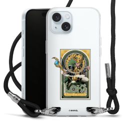 New Carry Case Transparent Stoff schwarz/silber