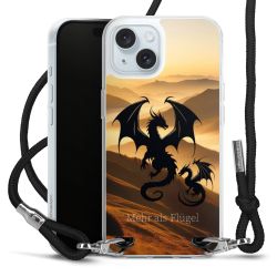 New Carry Case Transparent Stoff schwarz/silber