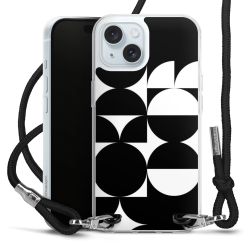 New Carry Case Transparent Stoff schwarz/silber