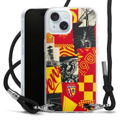 New Carry Case Transparent Stoff schwarz/silber