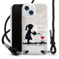 New Carry Case Transparent Stoff schwarz/silber