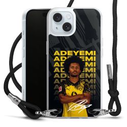 New Carry Case Transparent Stoff schwarz/silber