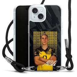 New Carry Case Transparent Stoff schwarz/silber