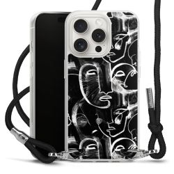 Carry Case Transparent Fabric black/silver