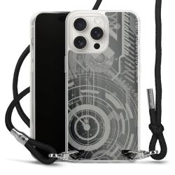 Carry Case Transparent Fabric black/silver