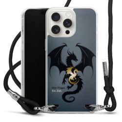 New Carry Case Transparent Stoff schwarz/silber