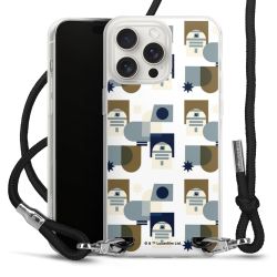 New Carry Case Transparent Stoff schwarz/silber