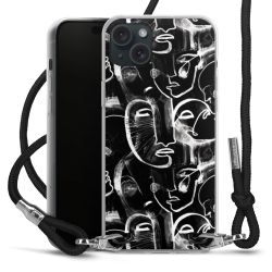 Carry Case Transparent Fabric black/silver