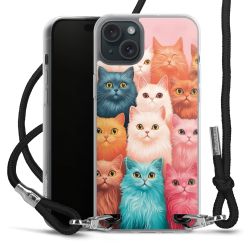 New Carry Case Transparent Stoff schwarz/silber