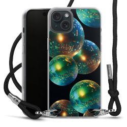 New Carry Case Transparent Stoff schwarz/silber