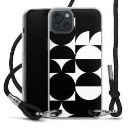 New Carry Case Transparent Stoff schwarz/silber