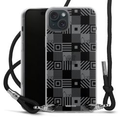 New Carry Case Transparent Stoff schwarz/silber