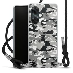 New Carry Case Transparent Stoff schwarz/silber