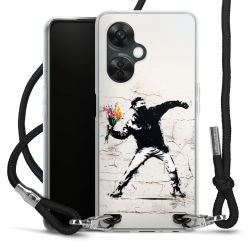 New Carry Case Transparent Stoff schwarz/silber