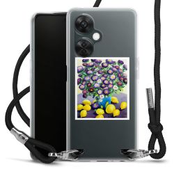 New Carry Case Transparent Stoff schwarz/silber