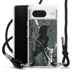 Carry Case Transparent Fabric black/silver