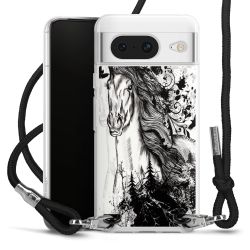 Carry Case Transparent Fabric black/silver