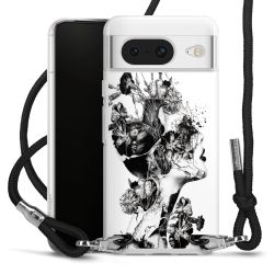 Carry Case Transparent Fabric black/silver