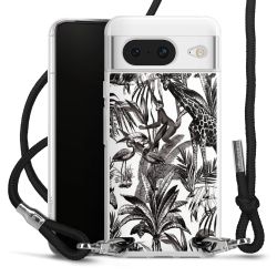 Carry Case Transparent Fabric black/silver