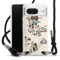 Carry Case Transparent Fabric black/silver