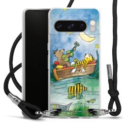 New Carry Case Transparent Stoff schwarz/silber