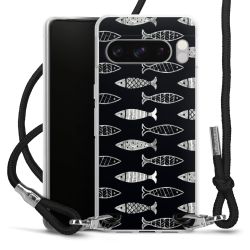 New Carry Case Transparent Stoff schwarz/silber