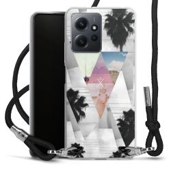 Carry Case Transparent Fabric black/silver