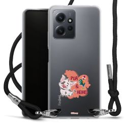 New Carry Case Transparent Stoff schwarz/silber