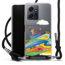 New Carry Case Transparent Stoff schwarz/silber