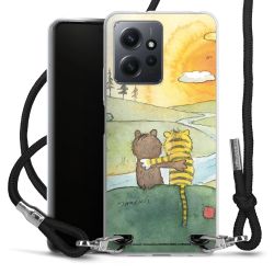 New Carry Case Transparent Stoff schwarz/silber