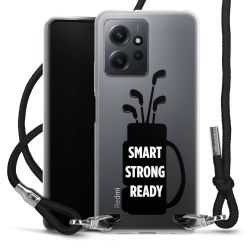 New Carry Case Transparent Stoff schwarz/silber