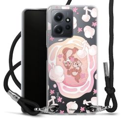 New Carry Case Transparent Stoff schwarz/silber