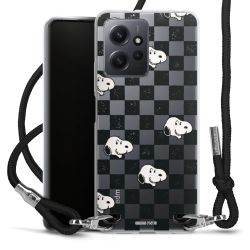 New Carry Case Transparent Stoff schwarz/silber