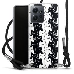 New Carry Case Transparent Stoff schwarz/silber