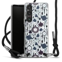 Carry Case Transparent Fabric black/silver