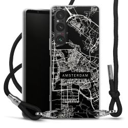 Carry Case Transparent Fabric black/silver