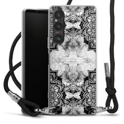 Carry Case Transparent Fabric black/silver