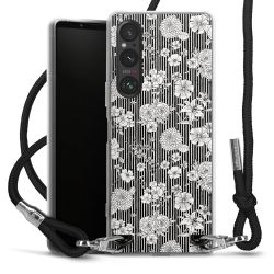 Carry Case Transparent Fabric black/silver