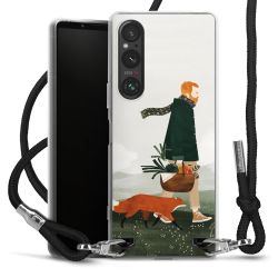 New Carry Case Transparent Stoff schwarz/silber