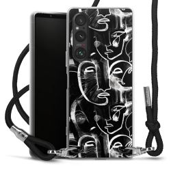 Carry Case Transparent Fabric black/silver