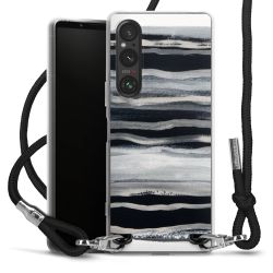 Carry Case Transparent Fabric black/silver