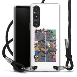 Carry Case Stoff schwarz/silber