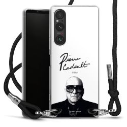 New Carry Case Transparent Stoff schwarz/silber