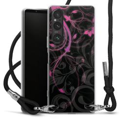 Carry Case Transparent Fabric black/silver