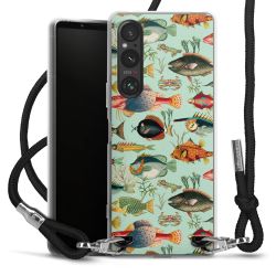 New Carry Case Transparent Stoff schwarz/silber