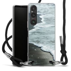 New Carry Case Transparent Stoff schwarz/silber