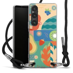 New Carry Case Transparent Stoff schwarz/silber