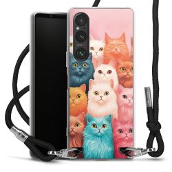 New Carry Case Transparent Stoff schwarz/silber